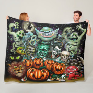 Halloween Fun Art Fleece Deken