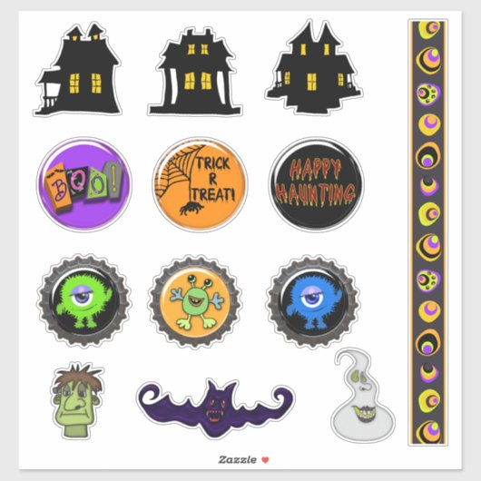 Halloween Fun Collectie Sticker (Vel)