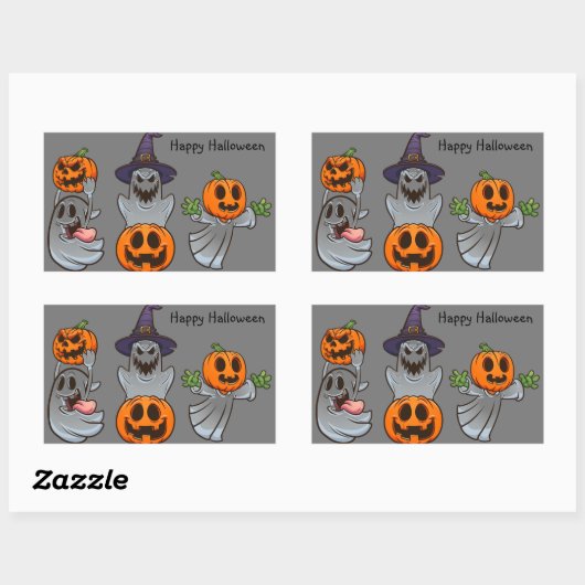Halloween Fun Rechthoekige Sticker (Vel)