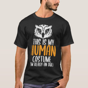 Halloween Funny Adult Kind Owl Apparel T-shirt