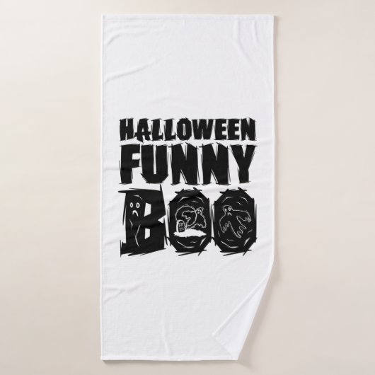 Halloween FUNNY BOO T SHIRT (Serviette de bain)