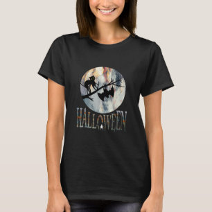 Halloween Funny Cat Halloween Birthday T-shirt