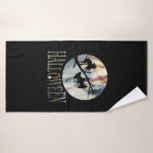 Halloween Funny Chat Halloween Anniversaire (Serviette de bain)