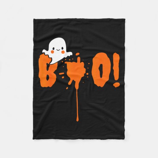 Halloween Funny Cute Ghost Boo! Design Gift  Fleece Deken (Voorkant)