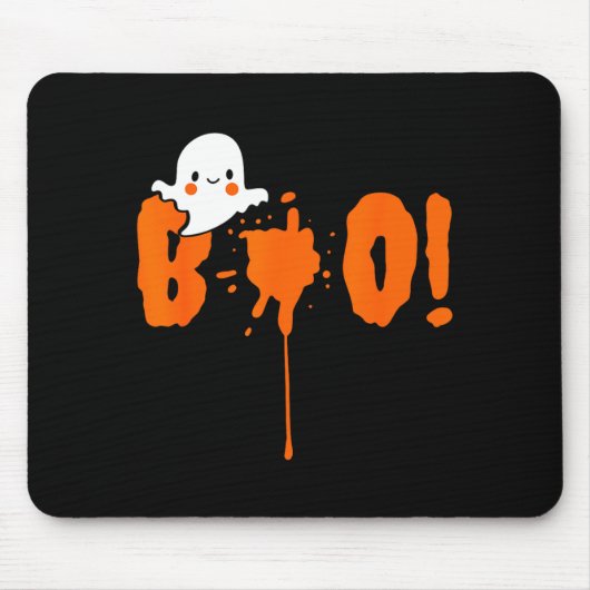 Halloween Funny Cute Ghost Boo! Design Gift  Muismat (Voorkant)