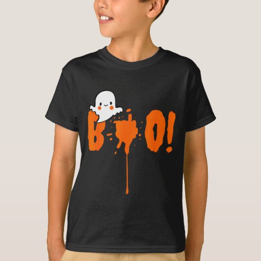 Halloween Funny Cute Ghost Boo! Design Gift  T-shirt (Voorkant)