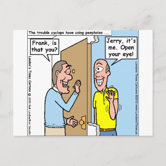 Halloween Funny Cyclops T - shirts Mokken Kaarten (Voorkant)