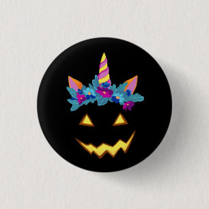Halloween Funny Jack o lantern Pumpkin Ronde Button 3,2 Cm