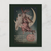  Halloween Funny owl illustratie Briefkaart (Voorkant)