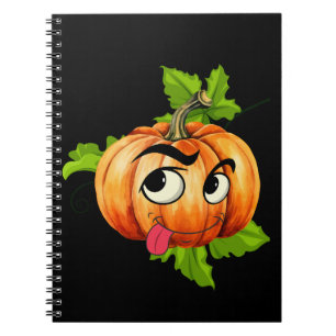 Halloween Funny Pumpkin Face Notitieboek