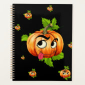 Halloween Funny Pumpkin Face Planner (Voorkant)