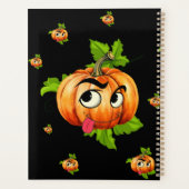 Halloween Funny Pumpkin Face Planner (Achterkant)
