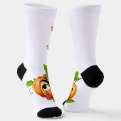 Halloween Funny Pumpkin Face Sokken (Gebogen)