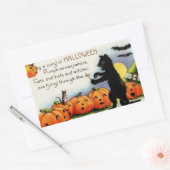  Halloween Funny Scary Cat Pumpkin Sticker (Envelop)