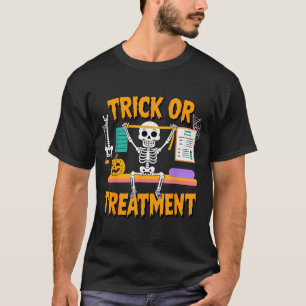 Halloween Fysiotherapie Therapeut Pt Trick Or T T-shirt