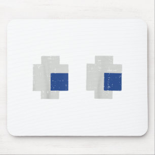 Halloween Gamer Pixel Eyes Gaming Kostuum Mannen B Muismat