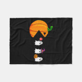 Halloween Gamer Pumpkin Eating Ghost Costume Men B Fleece Deken (Voorkant (Horizontaal))