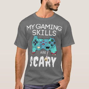 Halloween Gamer Skeleton Zombie Ghost Controller B T-shirt