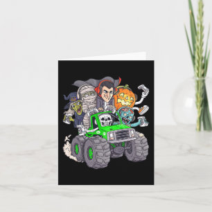 Halloween Gamer Skeleton Zombie Monster Truck Boys Kaart