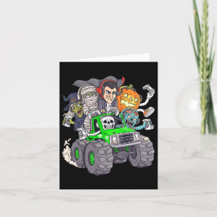 Halloween Gamer Skeleton Zombie Monster Truck Boys Kaart