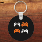 Halloween Gaming Controller Gamer Videogame Contr Sleutelhanger (Voorkant)