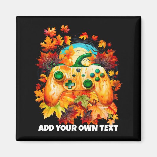 Halloween Gaming, Pumpkin Controller, Gamer Magneet (Voorkant)