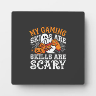 Halloween-gamingvaardigheden zijn eng spookcontrol fotoplaat