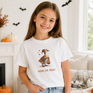 Halloween Gans Toeter of Slaap Meisje T-shirt