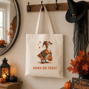 Halloween Gans Toeter of Snoep Tote Bag