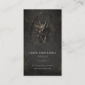 Halloween Gargoyle Visitekaartje (Voorkant)