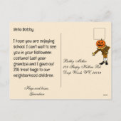 Halloween Gedicht Heks Custom Bericht Feestdagenkaart (Achterkant)