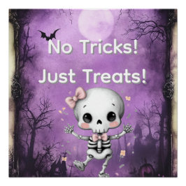 Halloween: "Geen trucjes, gewoon lekkernijen" Perfect Poster
