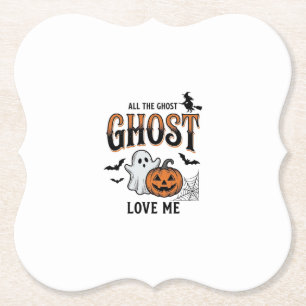 Halloween Geest Alle Geesten Liefhebben Mij Grappi Kartonnen Onderzetters