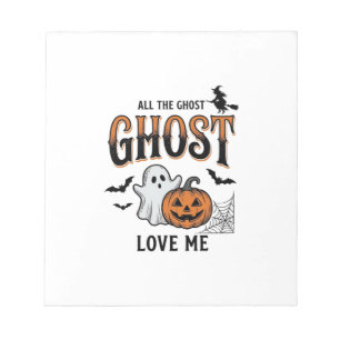 Halloween Geest Alle Geesten Liefhebben Mij Grappi Notitieblok
