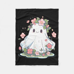 Halloween Geest Bloem Vrouwen Meisjes Halloween Fleece Deken