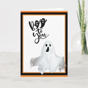Halloween Geest Boe Boe Tot Jou Schattig Grappig Kaart