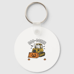 Halloween Geest Boo Dozer Grappige Bulldozer_1 Sleutelhanger