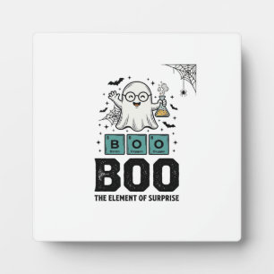 Halloween Geest Boo Wetenschap Grappig Vintage_1 Fotoplaat
