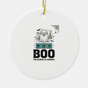 Halloween Geest Boo Wetenschap Grappig Vintage_1 Keramisch Ornament