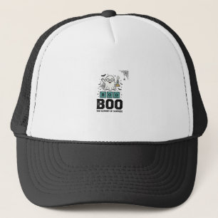 Halloween Geest Boo Wetenschap Grappig Vintage_1 Trucker Pet