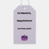 Halloween Geest Cadeaulabel (Achterkant)