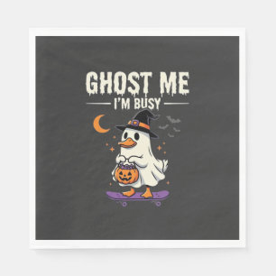 Halloween Geest Eend Skateboard Ontwerp_1 Servet