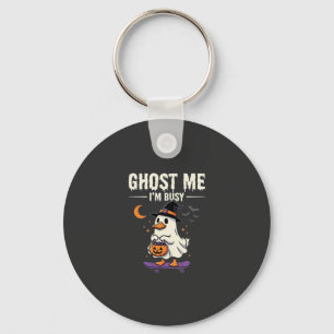 Halloween Geest Eend Skateboard Ontwerp_1 Sleutelhanger