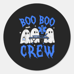Halloween Geest Ems Emt Verpleegkundige Grappig No Ronde Sticker