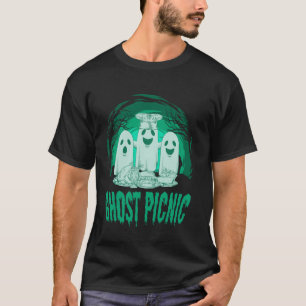 Halloween Geest Eten Picknick Buiten Eten Liefhebb T-shirt