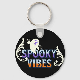Halloween Geest Griezelige Sfeer Typografie Letter Sleutelhanger