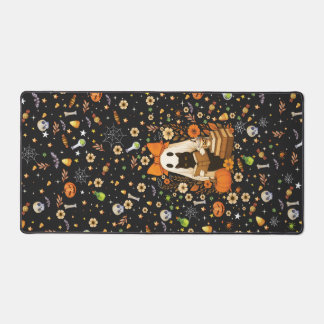 Halloween Geest Herfst Lezen Boek Patroon Bureaumat