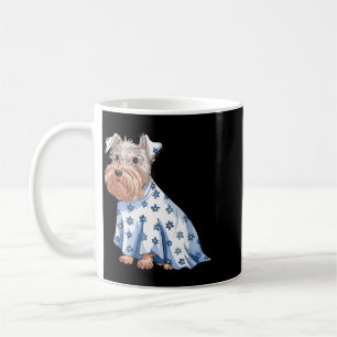 Halloween Geest Hond Met Bloemen Grappige Hallowee Koffiemok