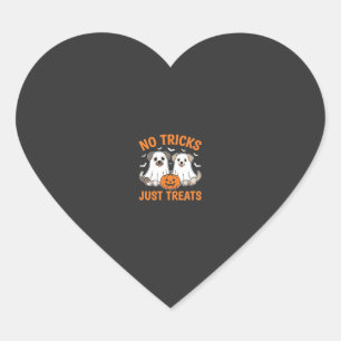 Halloween Geest Honden Geen Streken Alleen Snoepje Hart Sticker
