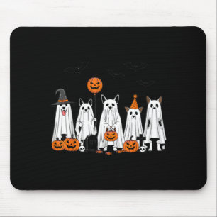 Halloween Geest Honden Mooie Pompoen Cartoon Ontwe Muismat